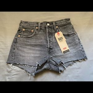 Levi’s 501 Black/Grey High-rise Shorts (NEW)